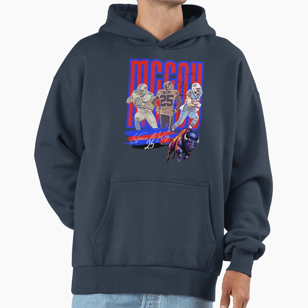 Lesean Mccoy Nfl Legacy Buffalo Hoodie - Fun Novelty Design for Adults - T-Shirt, Sweatshirt, Hoodie