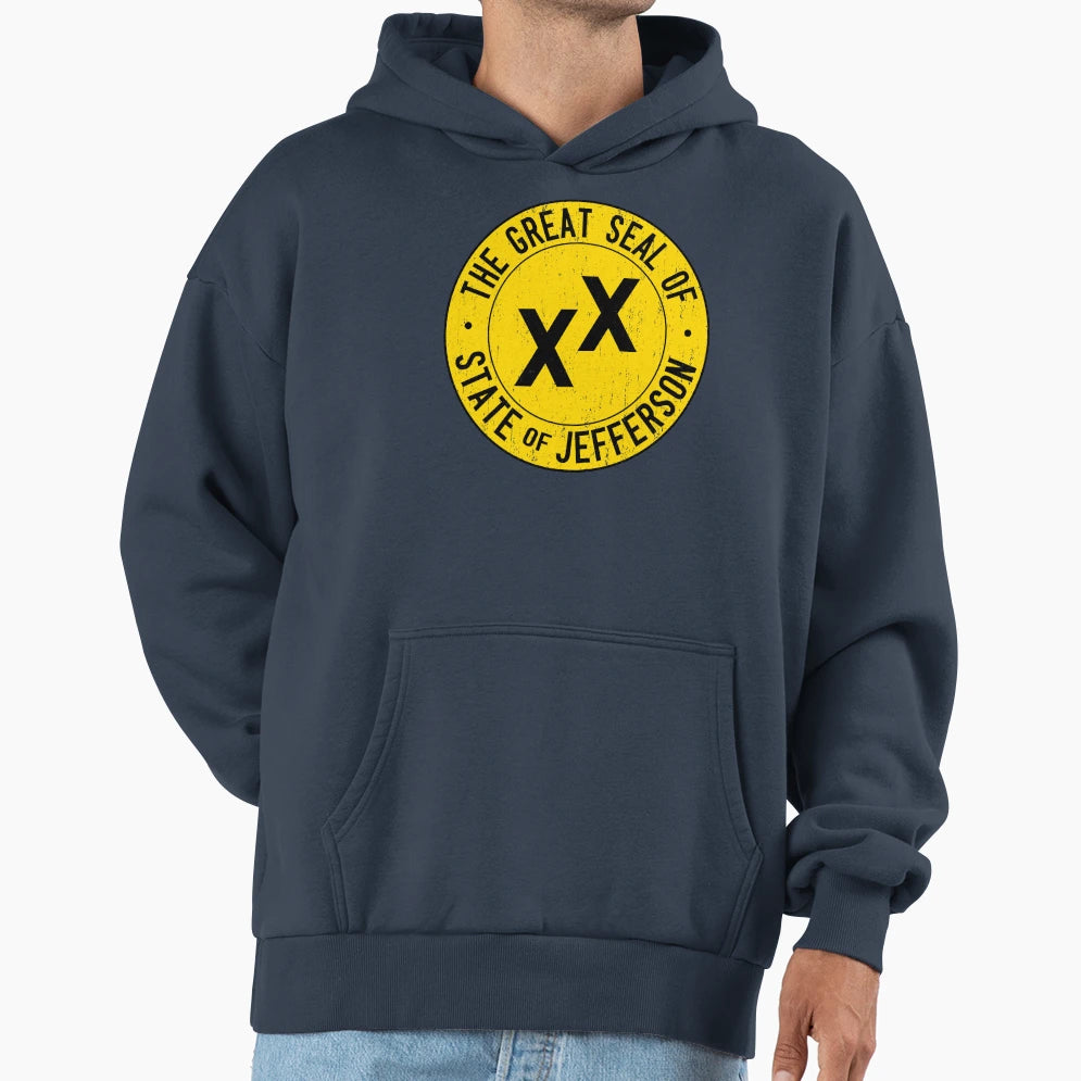 State Jefferson Hoodie - Custom Art Print for Adults - T-Shirt, Sweatshirt, Hoodie