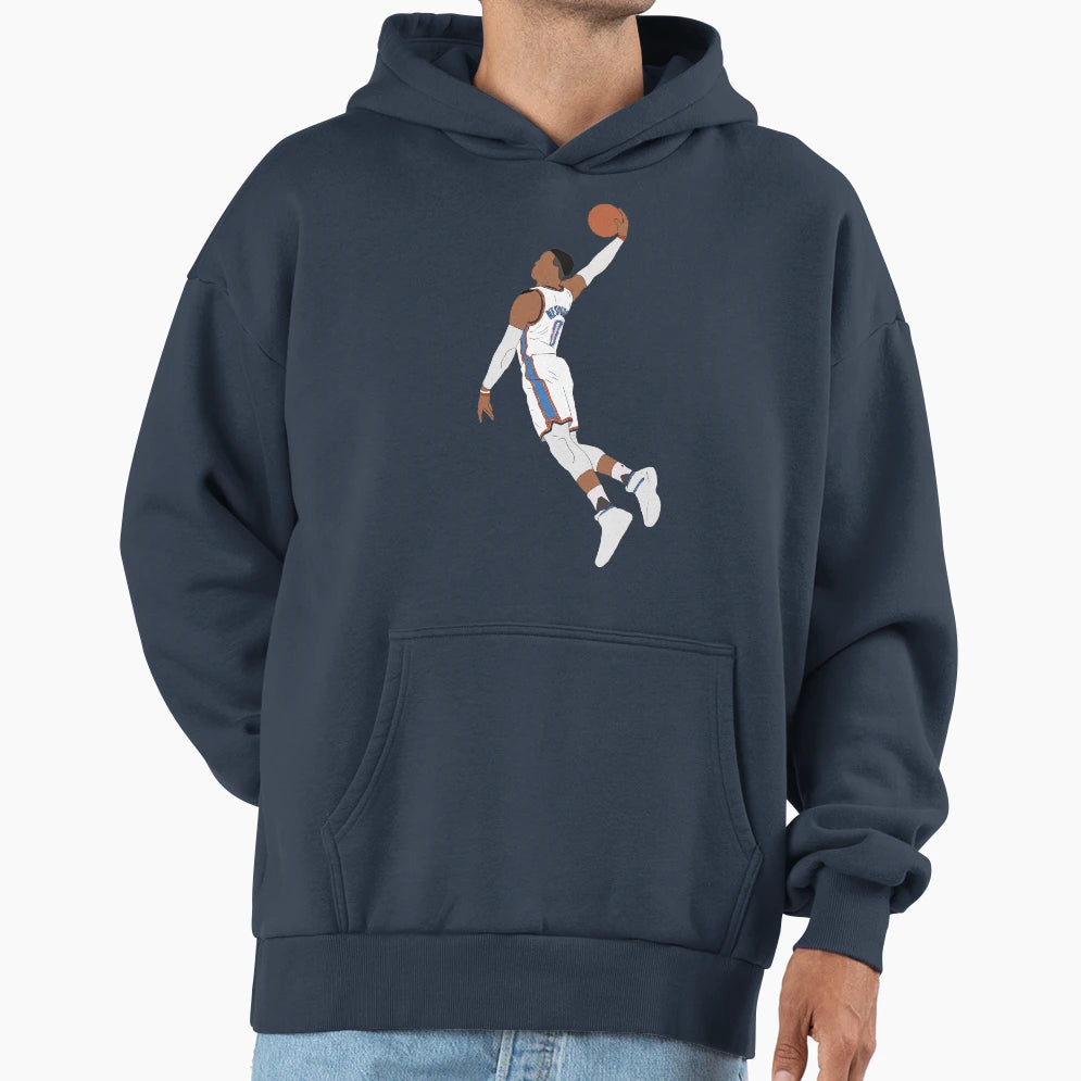 Russell Westbrook Dunk Hoodie - Unique Graphic Men Women - T-Shirt, Sweatshirt, Hoodie