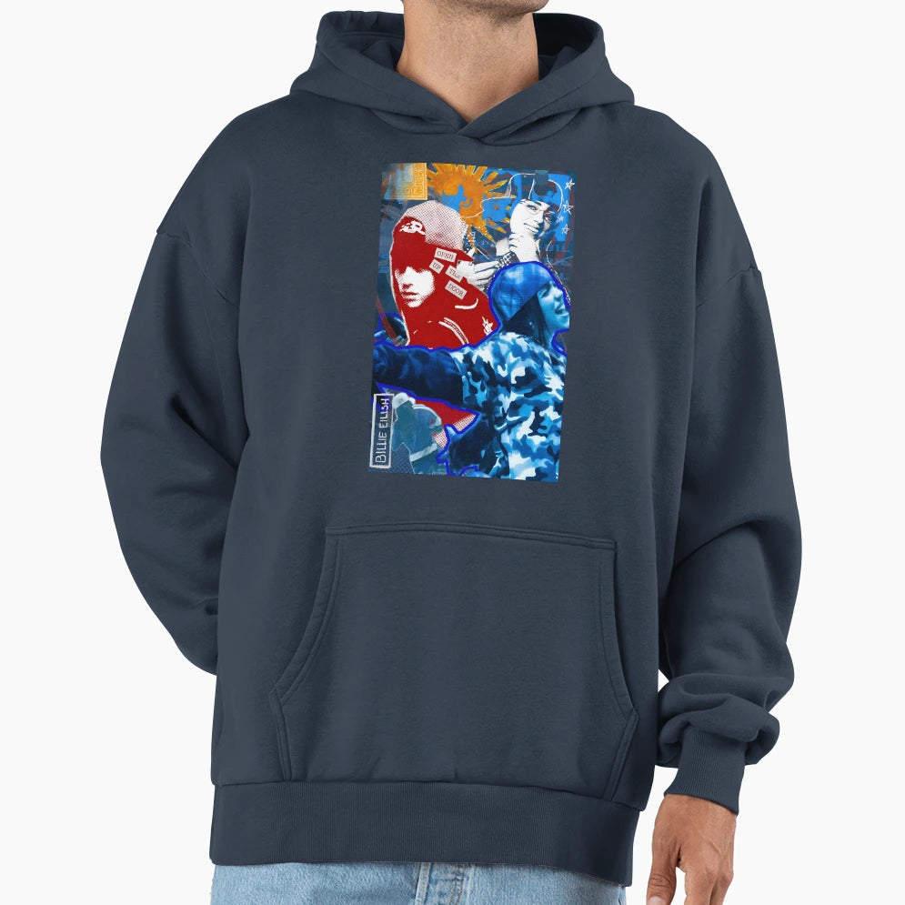 Billie Hit Me Hard And Soft Hoodie - Casual Everyday Wear Unisex - T-Shirt, Sweatshirt, Hoodie