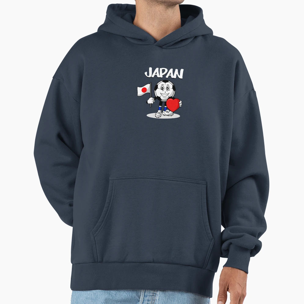Japan Football Lover Hoodie - Unique Graphic Unisex - T-Shirt, Sweatshirt, Hoodie