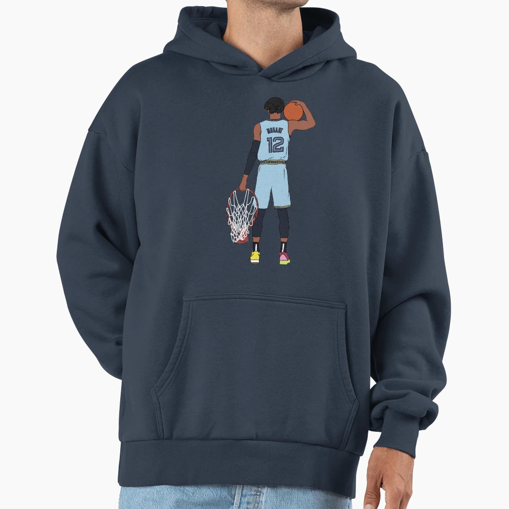 Ja Morant And Rim Hoodie - Streetwear Style for Adults - T-Shirt, Sweatshirt, Hoodie