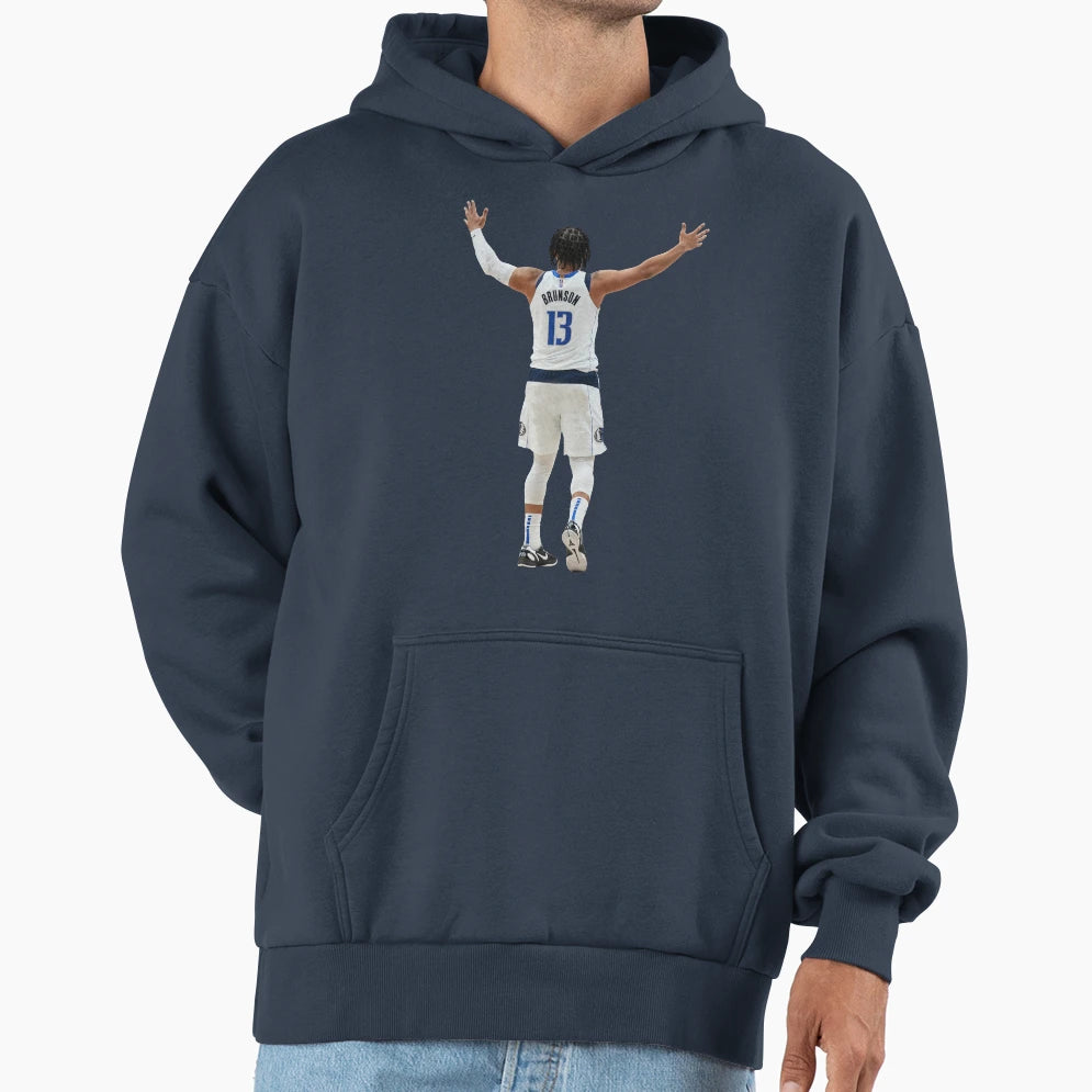 Jalen Brunson 13 Back Hoodie - Trendy Graphic Men Women - T-Shirt, Sweatshirt, Hoodie