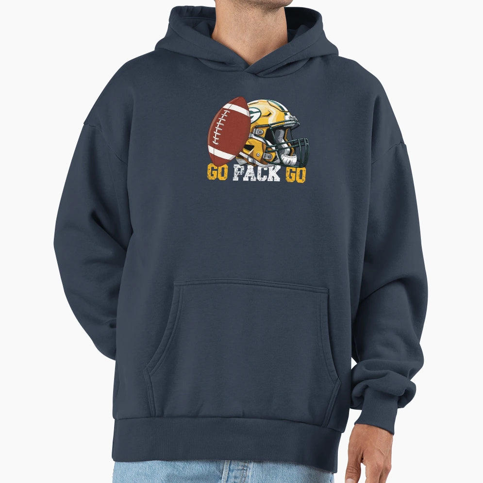 Go Pack Go Football Hoodie - Unique Graphic Men Women - T-Shirt, Sweatshirt, Hoodie