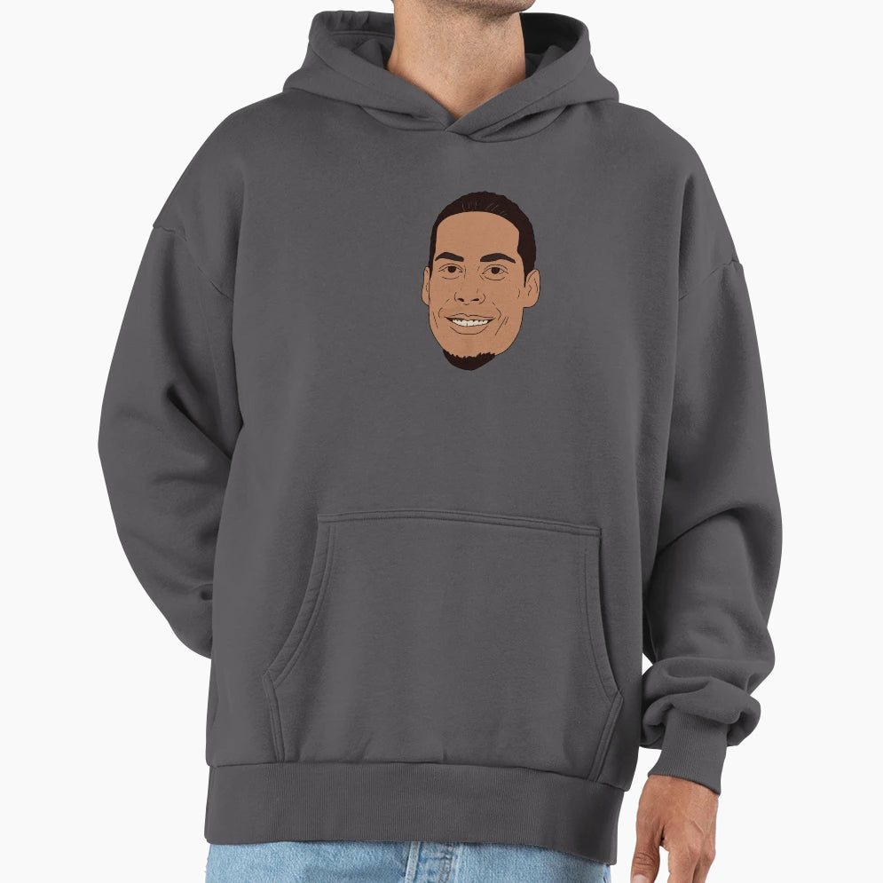 Liverpool Virgil Van Dijk Hoodie - Aesthetic Graphic for Adults - T-Shirt, Sweatshirt, Hoodie