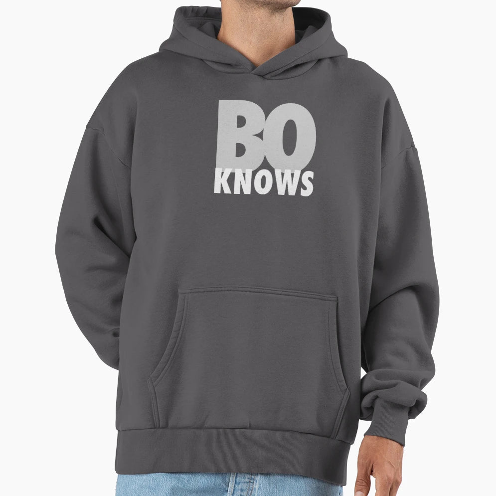 Bo Knows Bo Jackson Hoodie - Novelty Apparel Unisex - T-Shirt, Sweatshirt, Hoodie