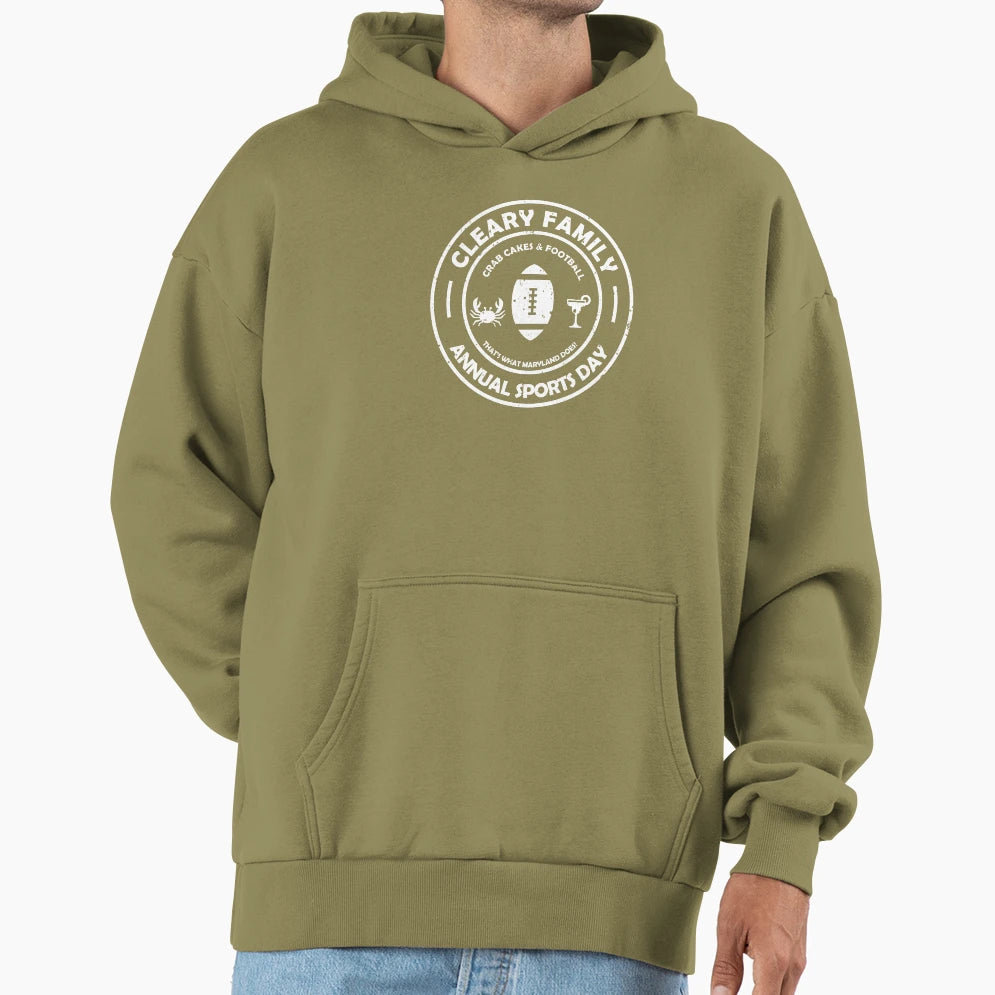 Cleary Family Football Hoodie - Streetwear Style for Adults - T-Shirt, Sweatshirt, Hoodie