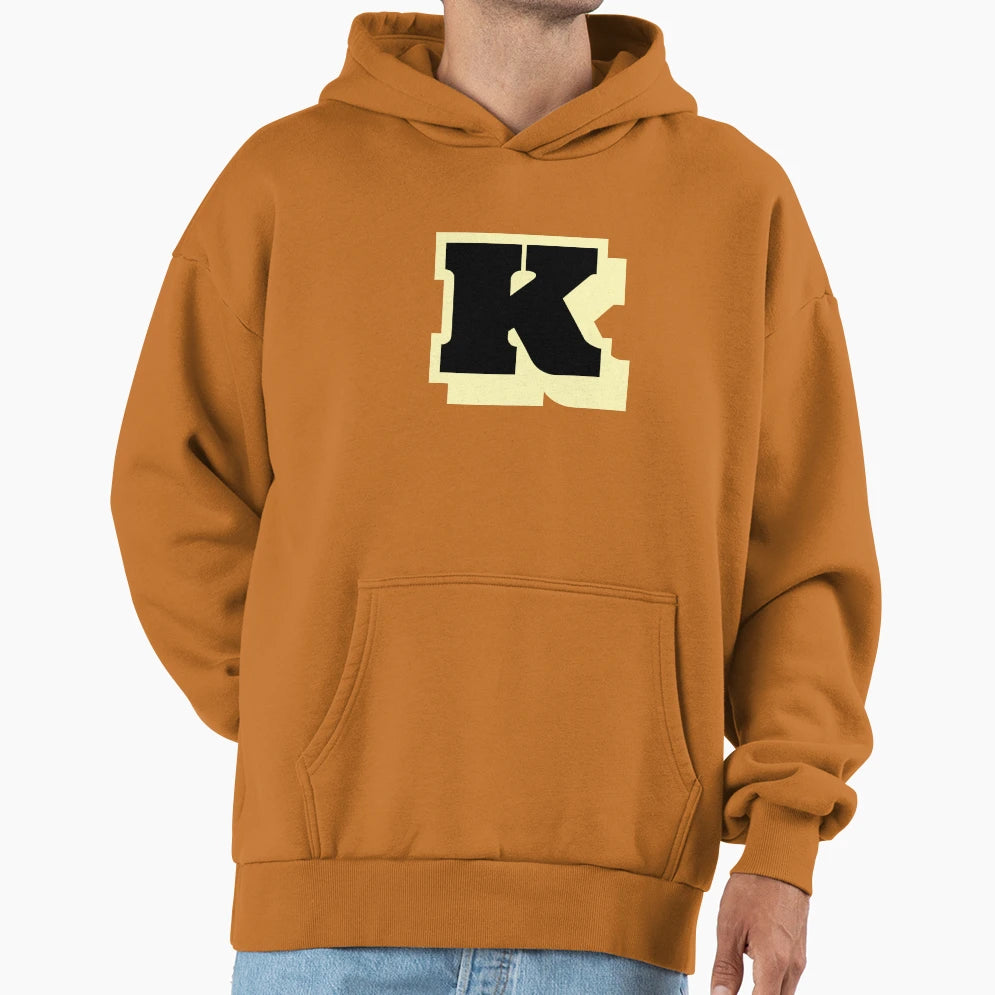 Letter K Street Art Typography Monogram Or Hoodie - Novelty Apparel Unisex - T-Shirt, Sweatshirt, Hoodie