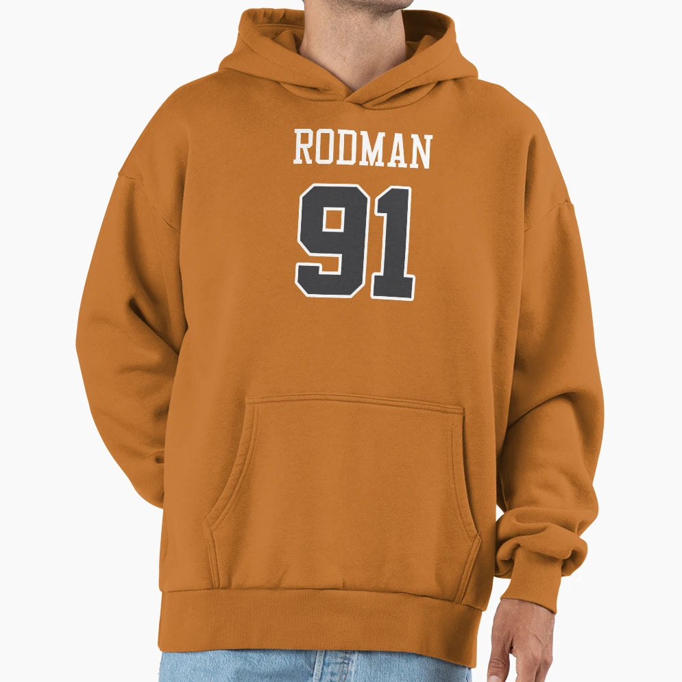Dennis Rodman 91 Bulls Hoodie - Minimalist Print Men Women - T-Shirt, Sweatshirt, Hoodie