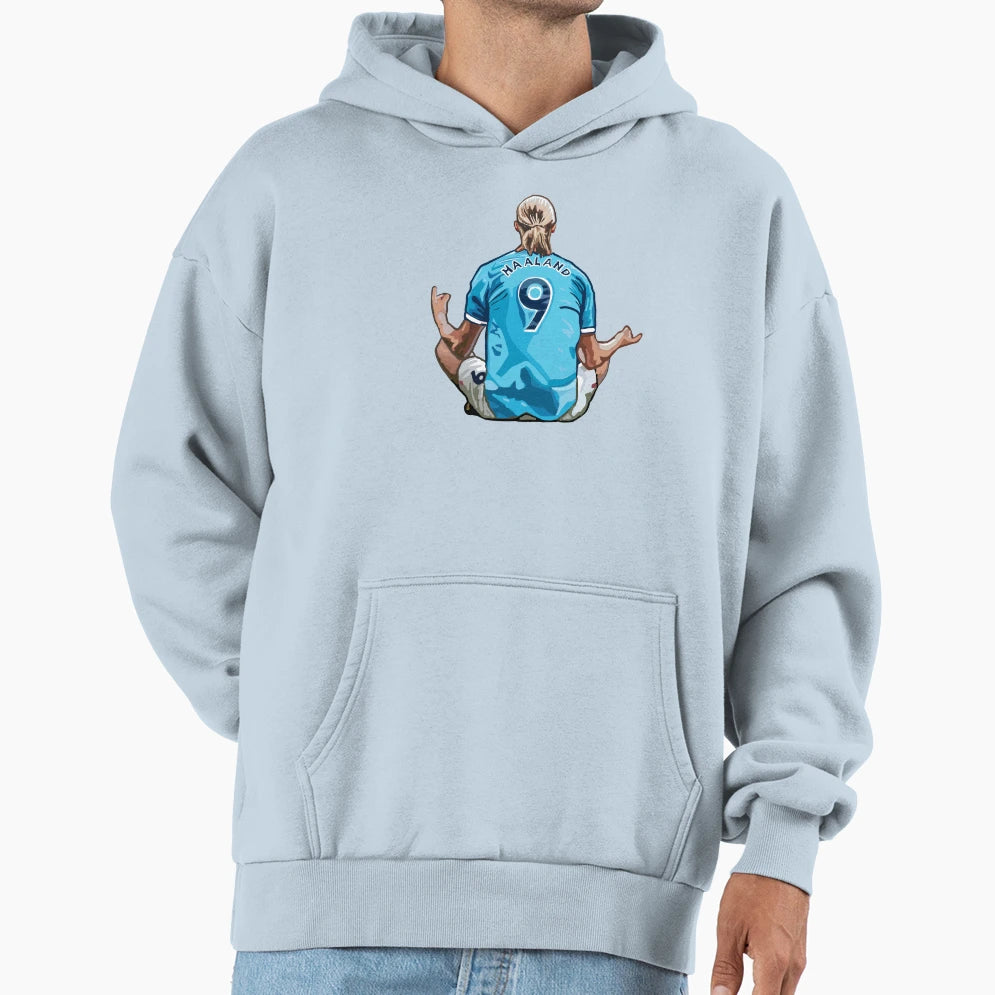 Erling Haaland Soccer Football Star Hoodie - Fun Novelty Design Men Women - T-Shirt, Sweatshirt, Hoodie