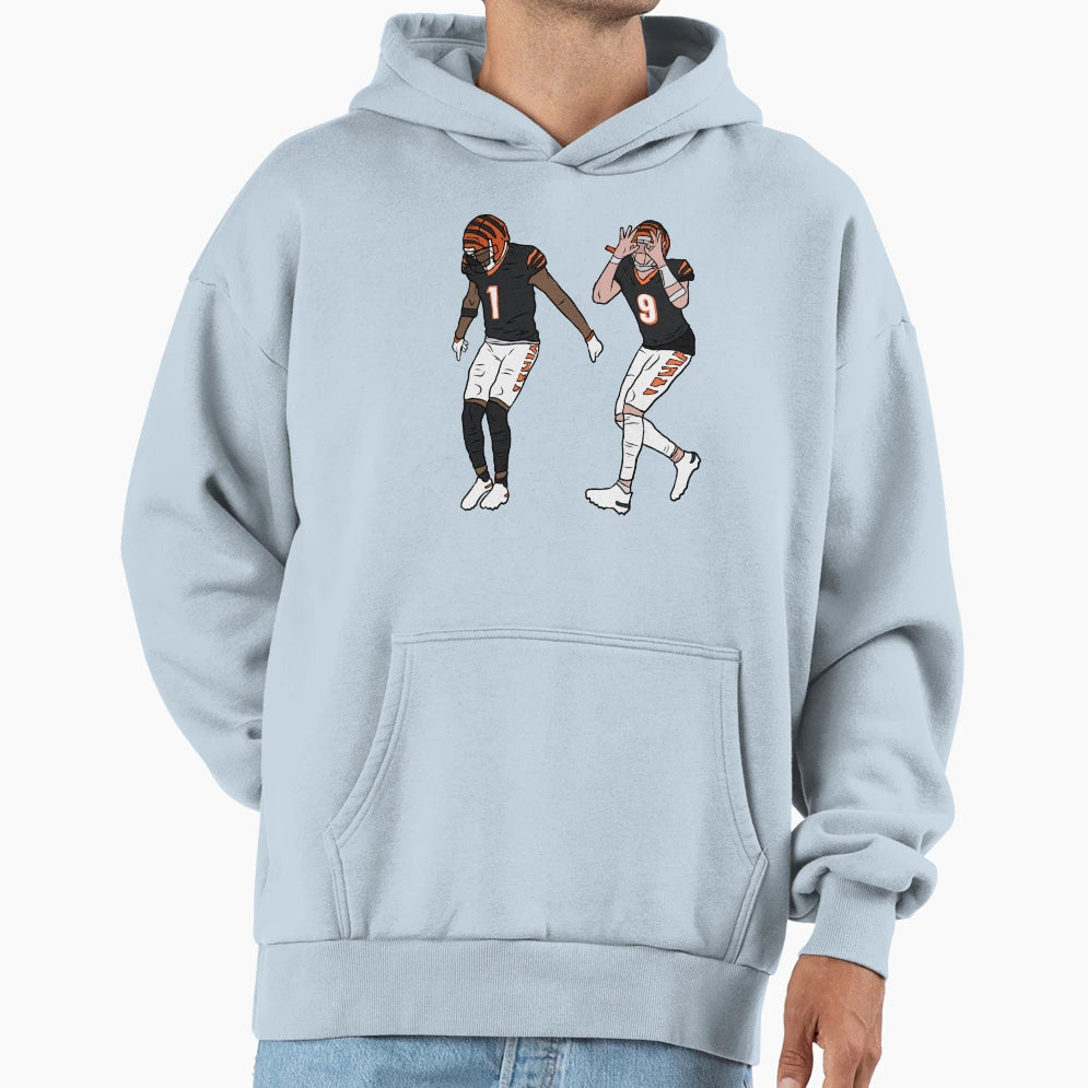Jamarr Chase And JB Griddy Hoodie - Aesthetic Graphic Men Women - T-Shirt, Sweatshirt, Hoodie