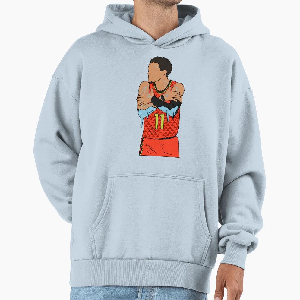Trae Young Ice Hoodie - Novelty Apparel for Adults - T-Shirt, Sweatshirt, Hoodie
