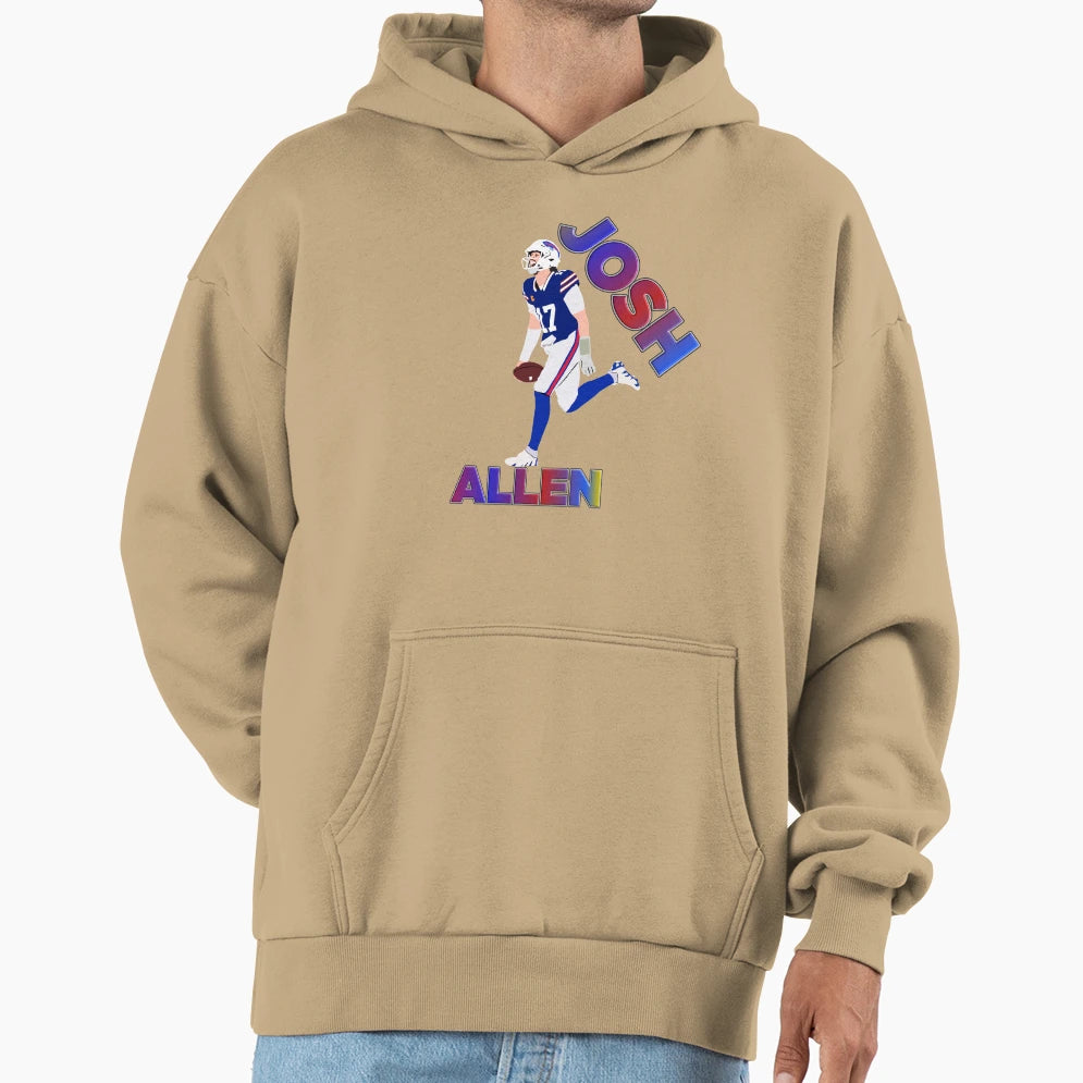 Allen Illustration Hoodie - Trendy Graphic for Adults - T-Shirt, Sweatshirt, Hoodie