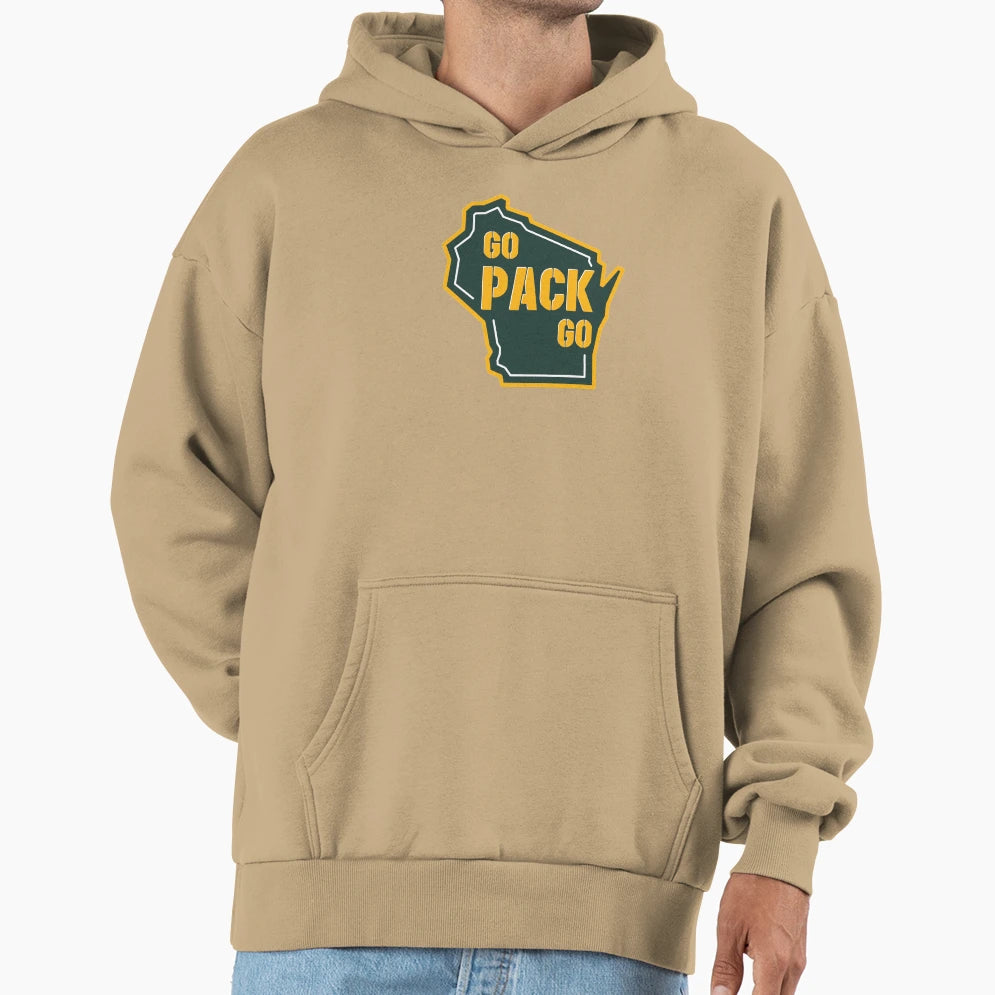 Go Pack Hoodie - Novelty Apparel Unisex - T-Shirt, Sweatshirt, Hoodie