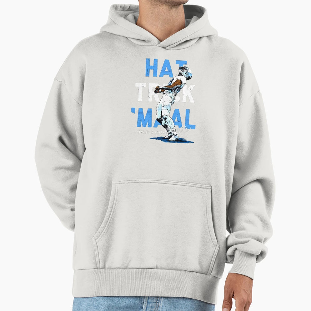 Jamaal Williams Hat Trick Maal Hoodie - Minimalist Print for Adults - T-Shirt, Sweatshirt, Hoodie