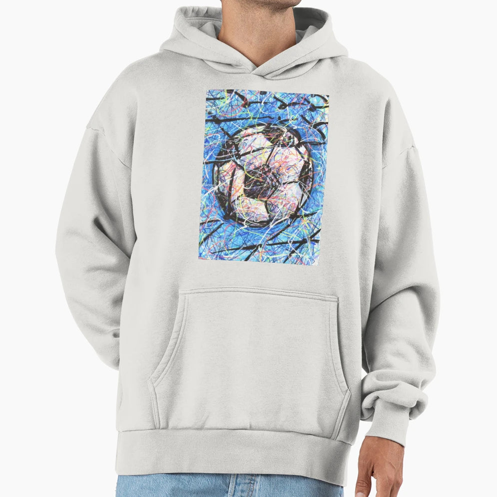 Soccer Goal Pattern Hoodie - Aesthetic Graphic Men Women - T-Shirt, Sweatshirt, Hoodie