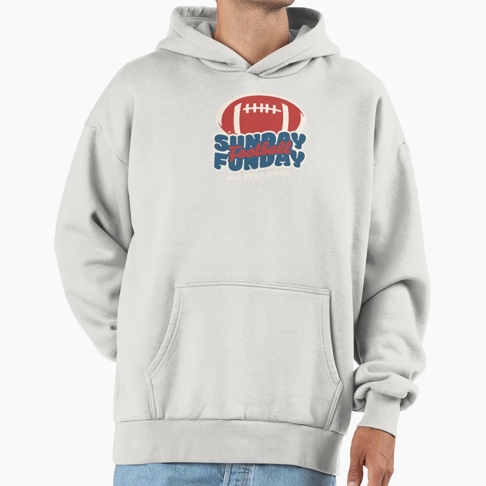 Sunday Funday Football Hoodie - Unique Graphic for Adults - T-Shirt, Sweatshirt, Hoodie