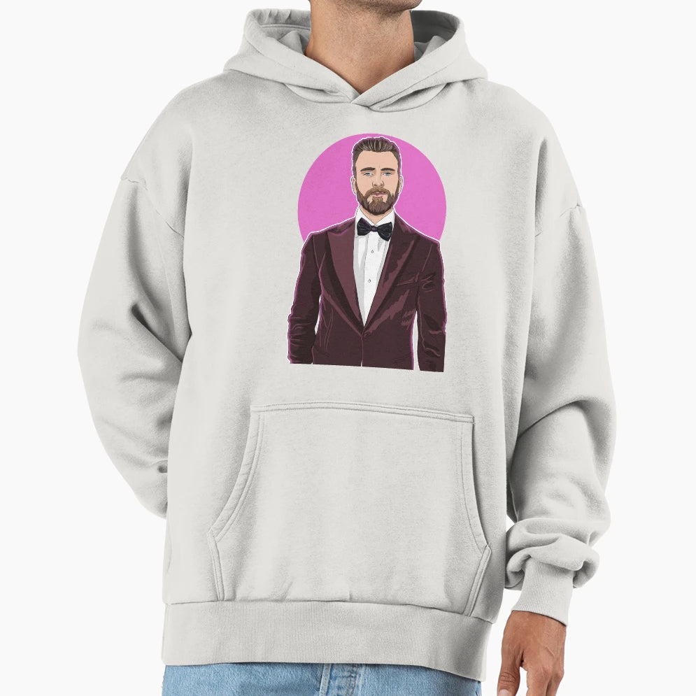 Chris Evans Hoodie - Minimalist Print for Adults - T-Shirt, Sweatshirt, Hoodie