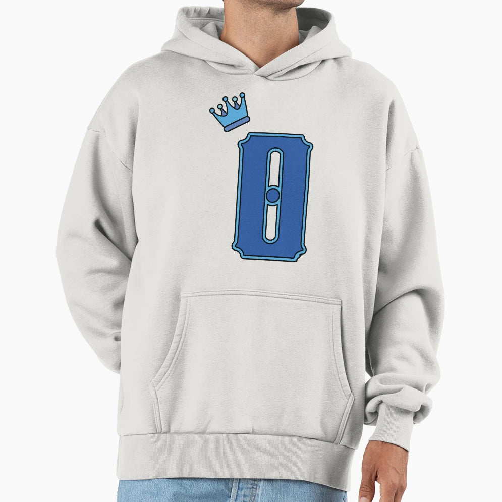 Blue Letter O Hoodie - Custom Art Print for Adults - T-Shirt, Sweatshirt, Hoodie