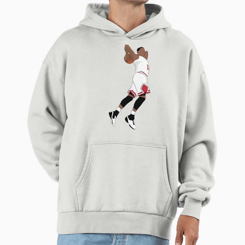 Derrick Rose Hoodie - Minimalist Print for Adults - T-Shirt, Sweatshirt, Hoodie