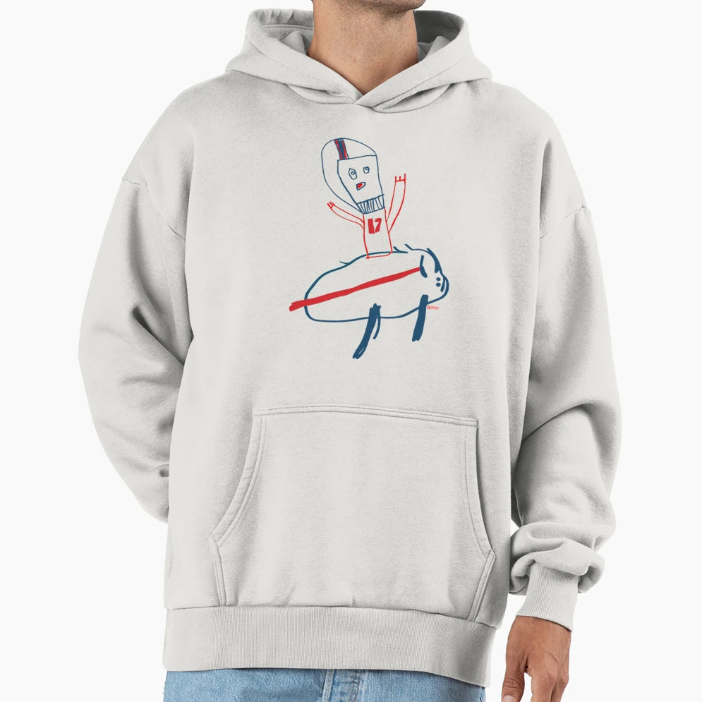 JA T Shirtjosh Allen Riding Buffalo T-Shirt - Fun Novelty Design Men Women - T-Shirt, Sweatshirt, Hoodie