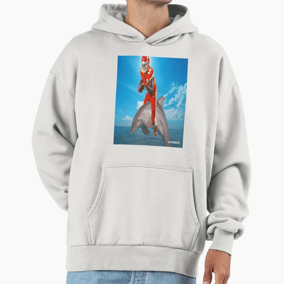 TH Dolphins Hoodie - Graphic Print Men Women - T-Shirt, Sweatshirt, Hoodie