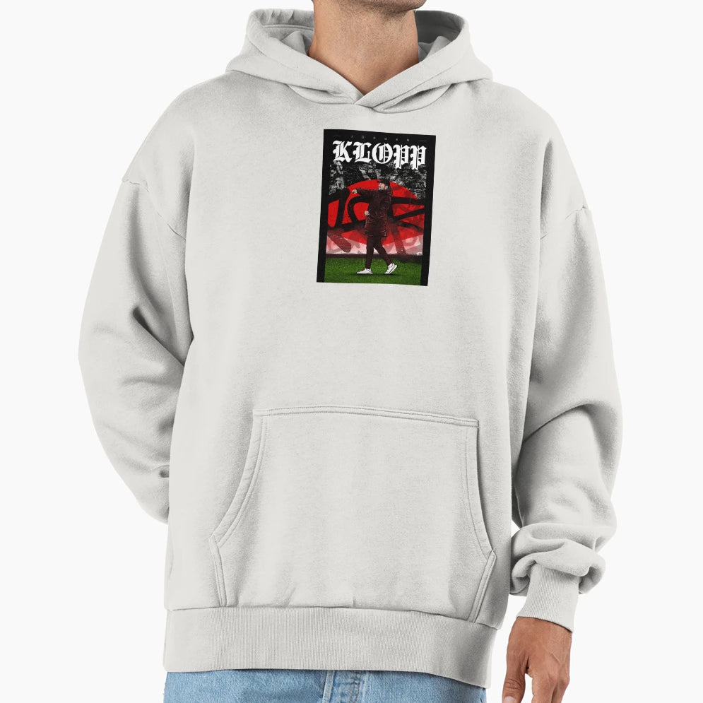Jurgen Klopp Artwork Hoodie - Fun Novelty Design for Adults - T-Shirt, Sweatshirt, Hoodie