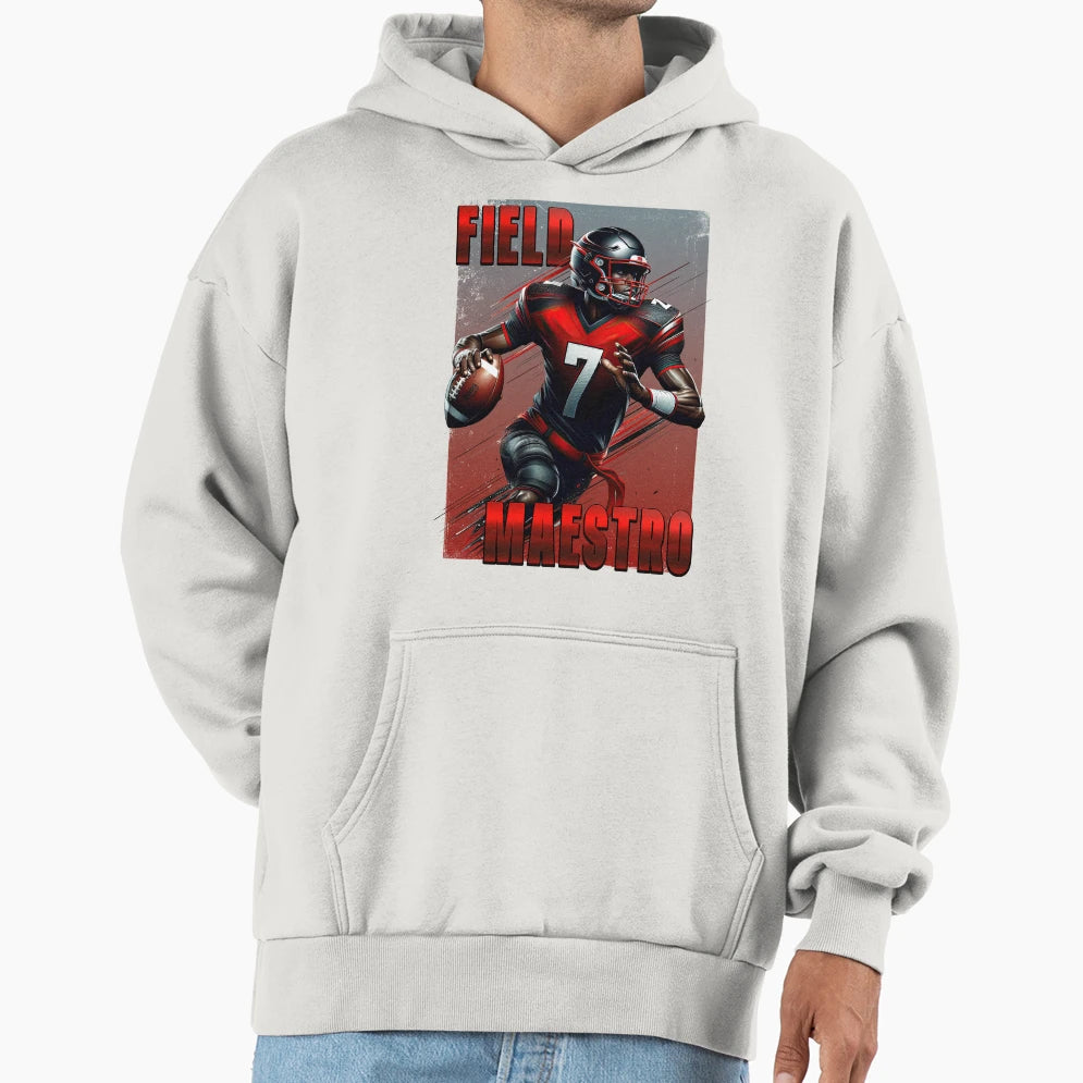 Field Maestro Hoodie - Minimalist Print for Adults - T-Shirt, Sweatshirt, Hoodie