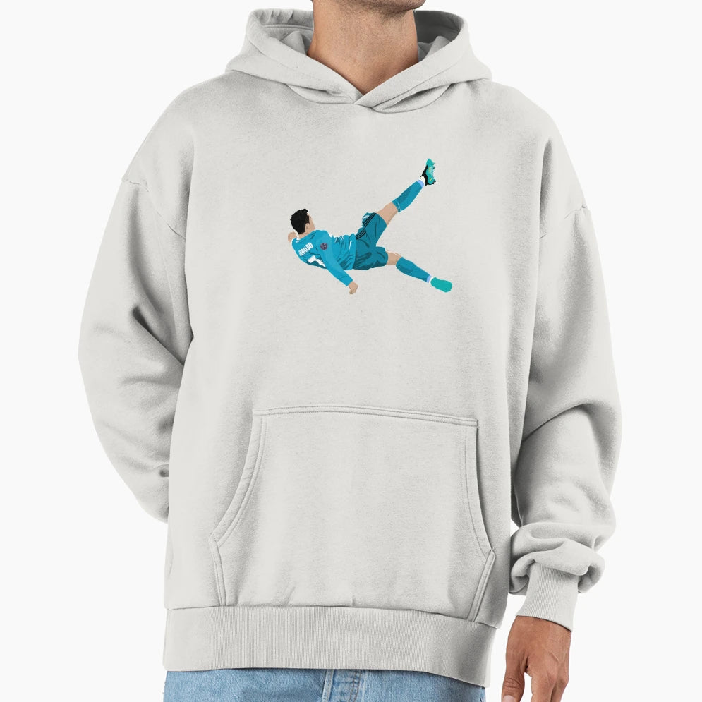 Cristiano Ronaldo Bicycle Kick Hoodie - Novelty Apparel Unisex - T-Shirt, Sweatshirt, Hoodie