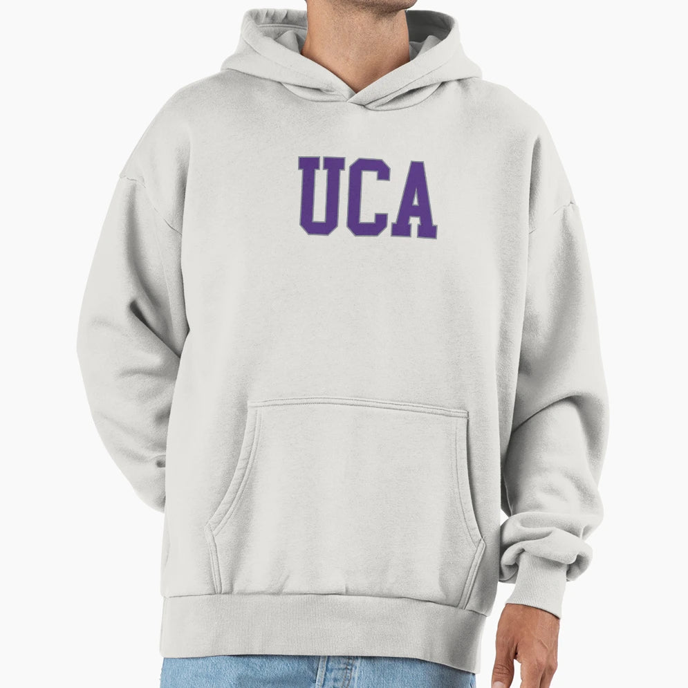 Uca College Font Hoodie - Graphic Print Men Women - T-Shirt, Sweatshirt, Hoodie