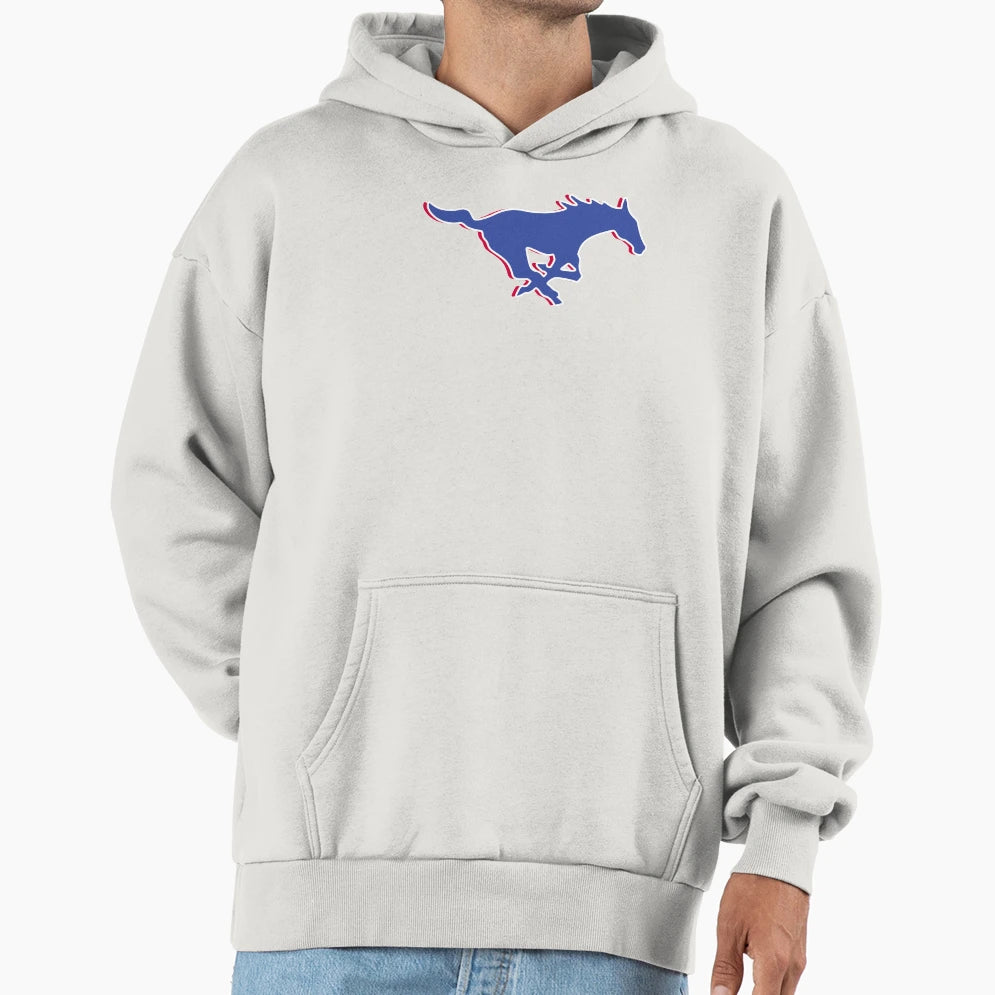 Smu 3D Mustang Hoodie - Fun Novelty Design Unisex - T-Shirt, Sweatshirt, Hoodie