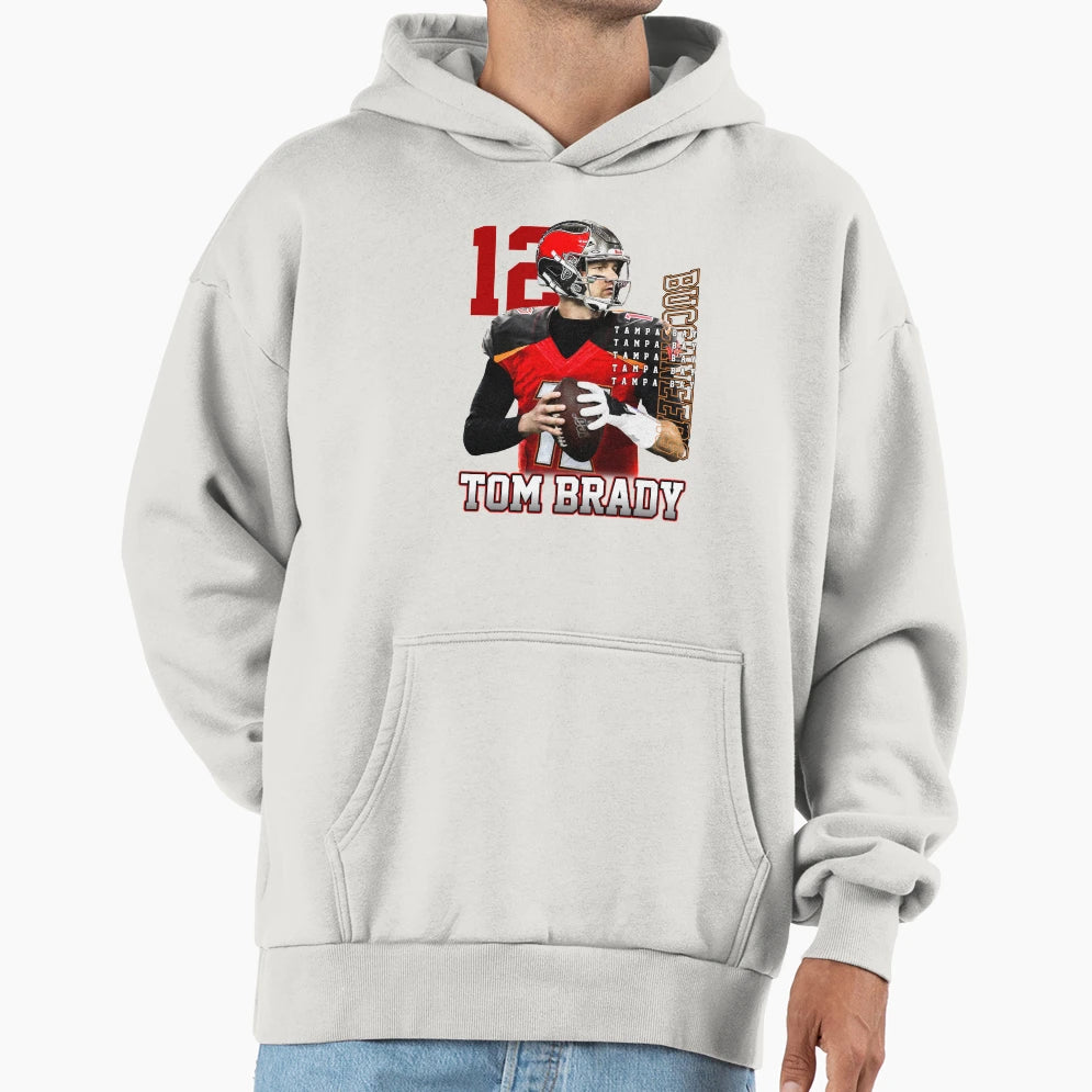 Tampabay Tom 12 Football Br D Hoodie - Aesthetic Graphic for Adults - T-Shirt, Sweatshirt, Hoodie