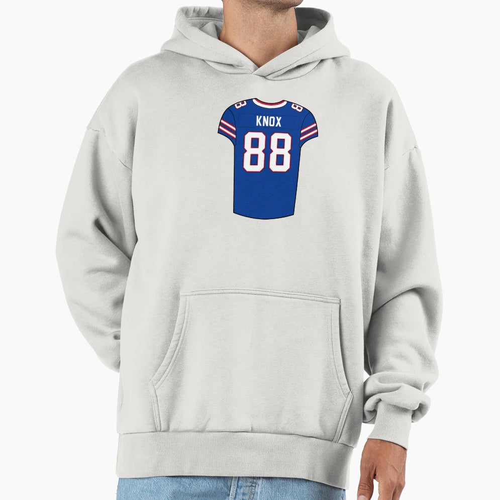 Dawson Knox Home Jersey Hoodie - Novelty Apparel for Adults - T-Shirt, Sweatshirt, Hoodie