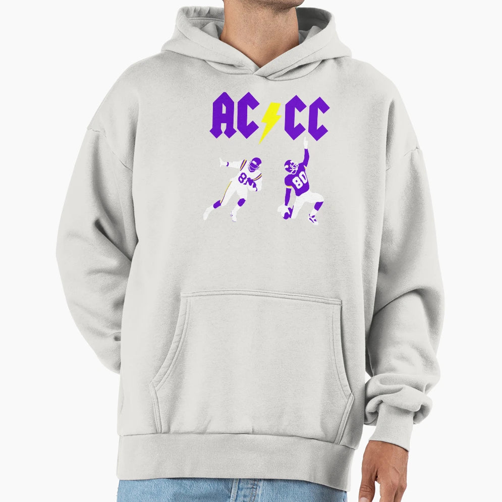 Ac Cc Anthony Carter Cris Carter Vikings Hoodie - Graphic Print Unisex - T-Shirt, Sweatshirt, Hoodie