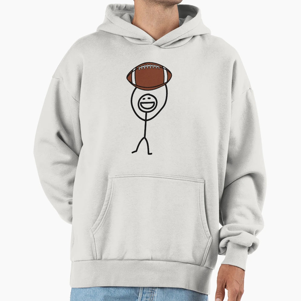 Football Fan Hoodie - Trendy Graphic Unisex - T-Shirt, Sweatshirt, Hoodie