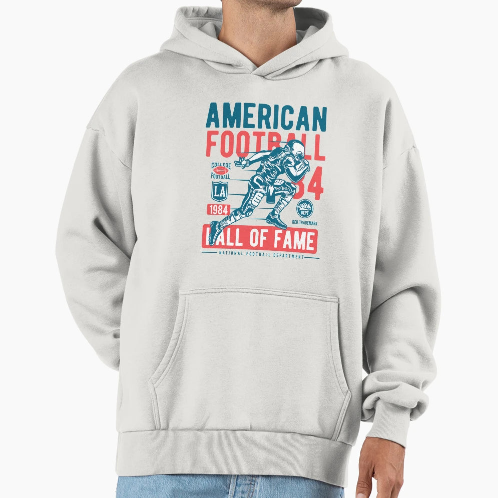American Football Hoodie - Minimalist Print Men Women - T-Shirt, Sweatshirt, Hoodie