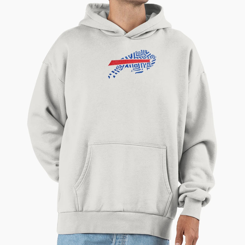Buffalo Bills Charging Buffalo Hoodie - Casual Everyday Wear for Adults - T-Shirt, Sweatshirt, Hoodie