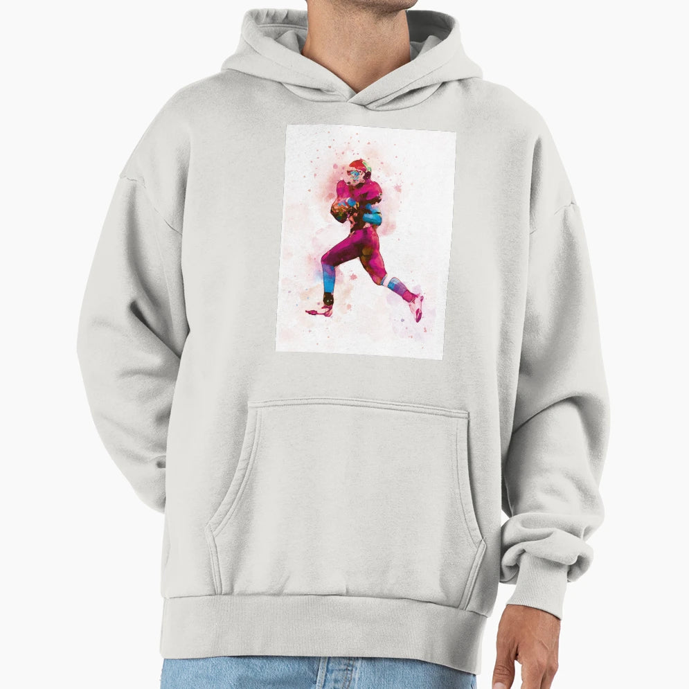 Football Player 1 Hoodie - Streetwear Style Men Women - T-Shirt, Sweatshirt, Hoodie
