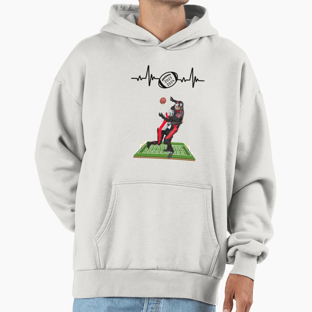 Heading To Game Meeting Up Friends Hoodie - Minimalist Print for Adults - T-Shirt, Sweatshirt, Hoodie