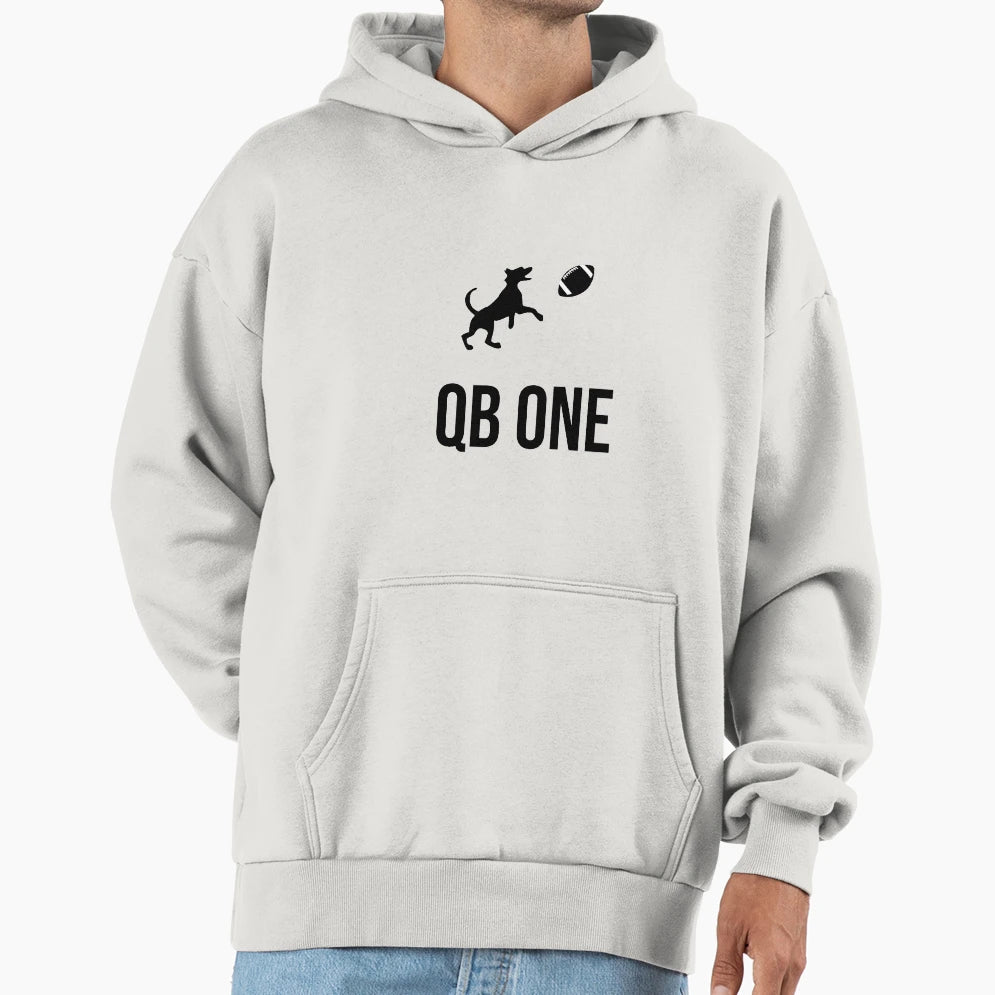 Qb One Dog Football Player American Hoodie - Aesthetic Graphic Men Women - T-Shirt, Sweatshirt, Hoodie