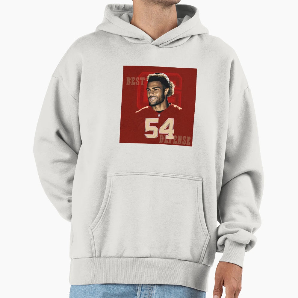 Warner 54 Best Defense Hoodie - Unique Graphic for Adults - T-Shirt, Sweatshirt, Hoodie