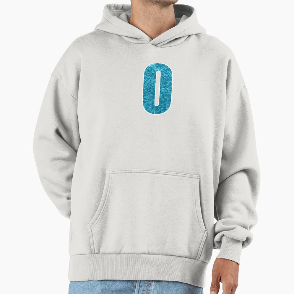 Letter O Water Art Effect Monogram Hoodie - Fun Novelty Design Unisex - T-Shirt, Sweatshirt, Hoodie