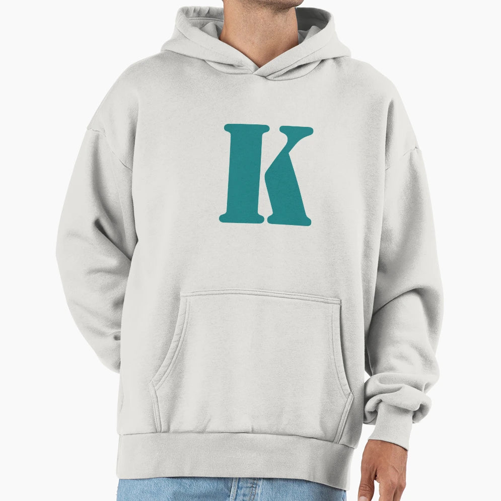 Letter K Hoodie - Casual Everyday Wear Men Women - T-Shirt, Sweatshirt, Hoodie