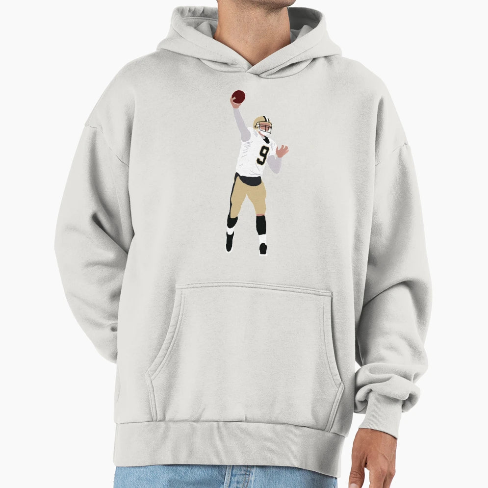 Drew Brees Hoodie - Novelty Apparel for Adults - T-Shirt, Sweatshirt, Hoodie