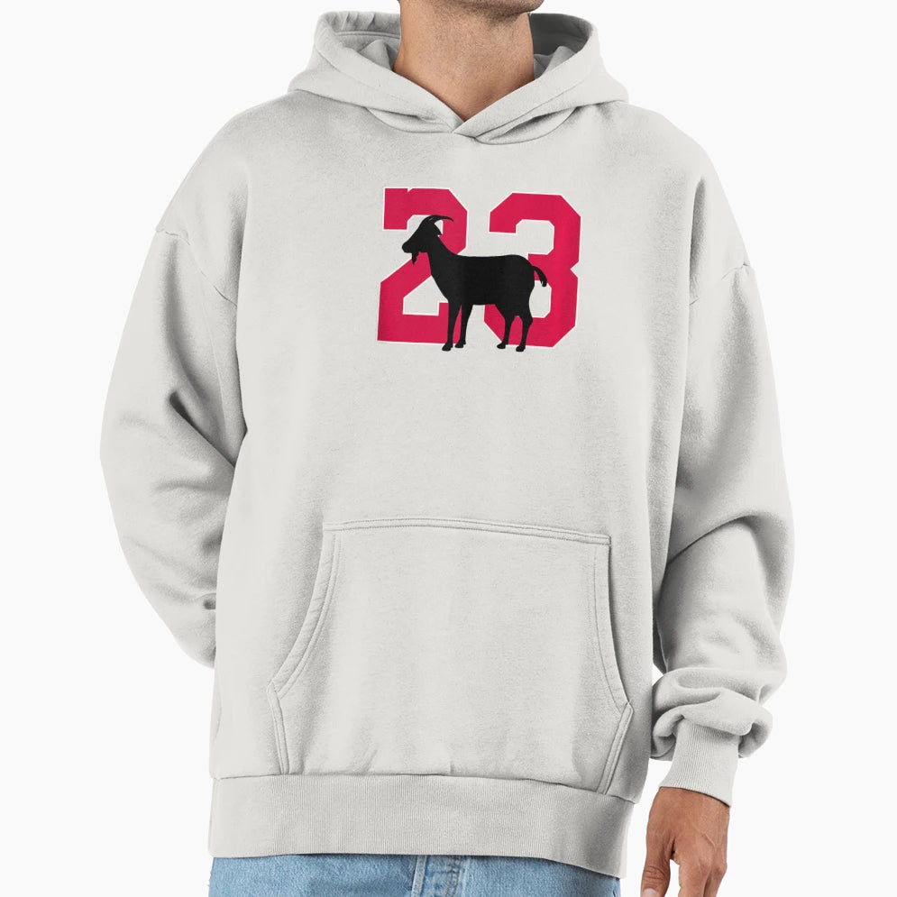 Goat 23 Logo Hoodie - Unique Graphic for Adults - T-Shirt, Sweatshirt, Hoodie