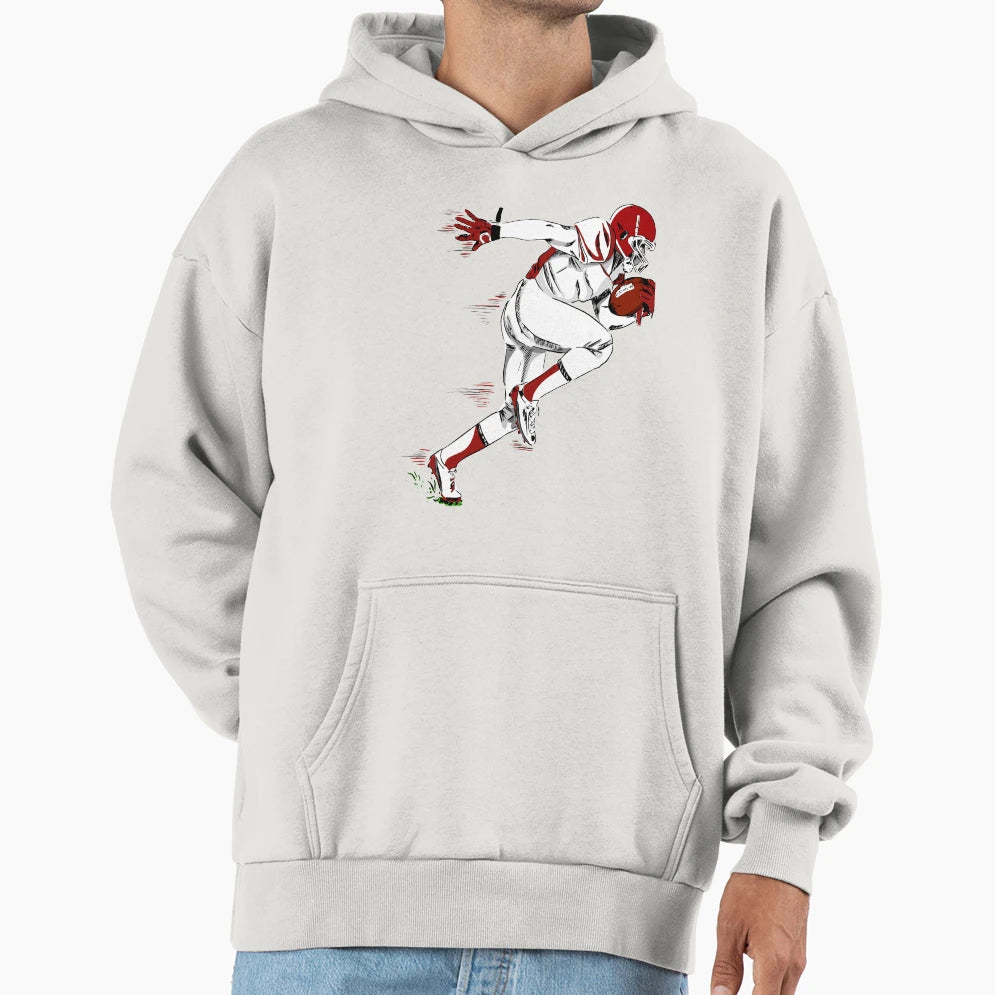 American Football Player Hoodie - Streetwear Style Unisex - T-Shirt, Sweatshirt, Hoodie