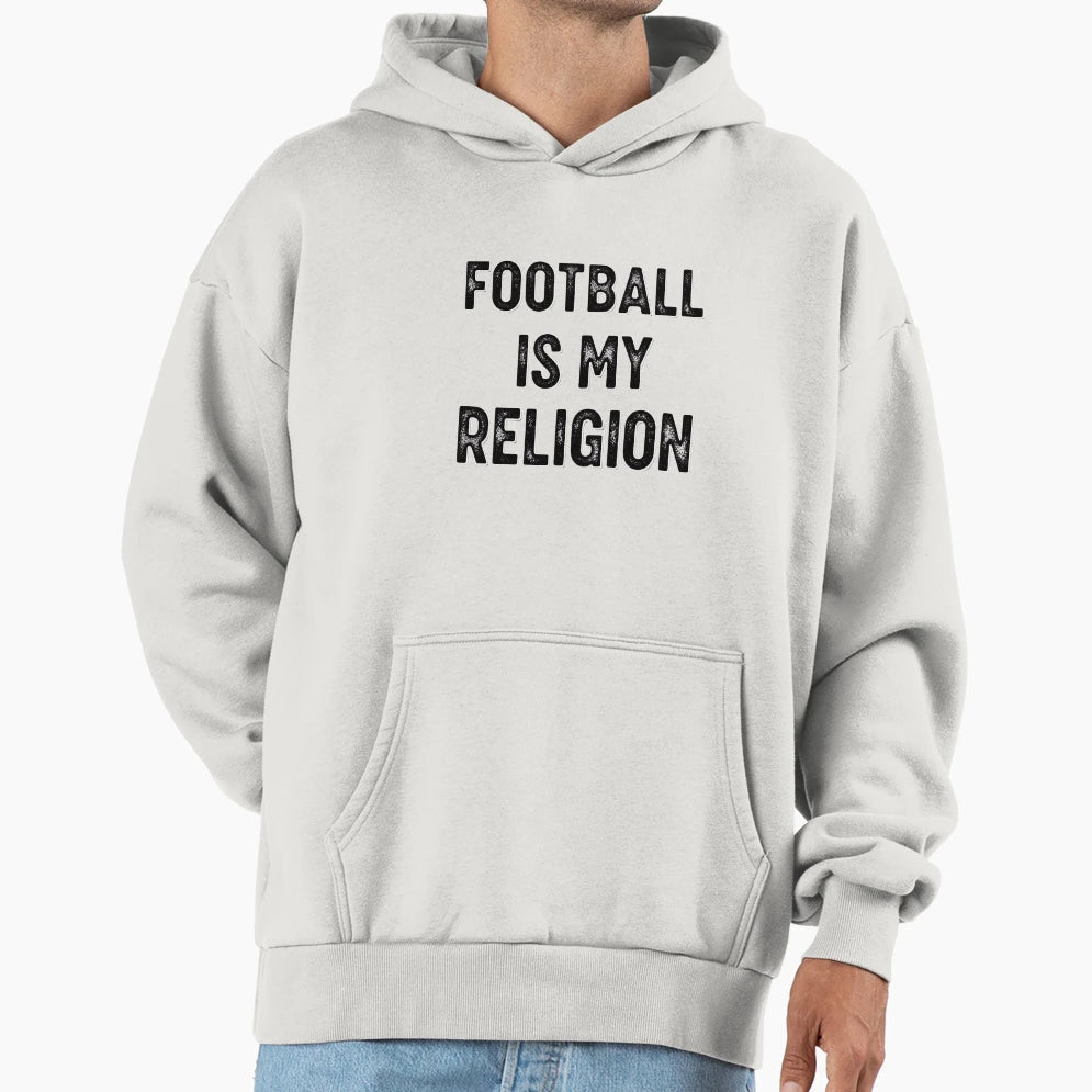 Total Devotion To Football Hoodie - Novelty Apparel for Adults - T-Shirt, Sweatshirt, Hoodie
