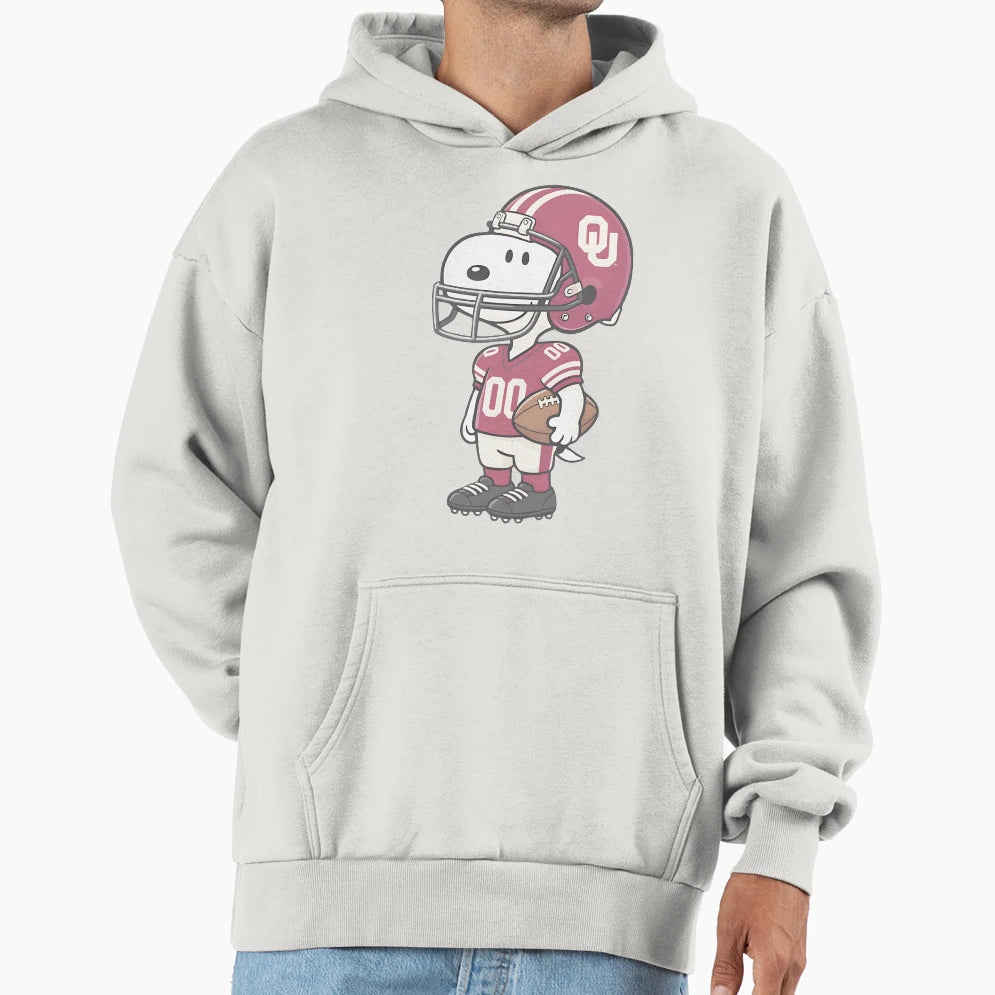Oklahomasoonerssnoopy Hoodie - Custom Art Print Unisex - T-Shirt, Sweatshirt, Hoodie