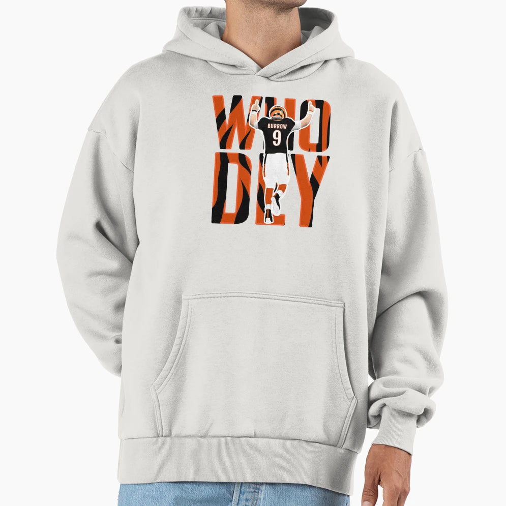 JB Who Dey American Football Hoodie - Casual Everyday Wear for Adults - T-Shirt, Sweatshirt, Hoodie