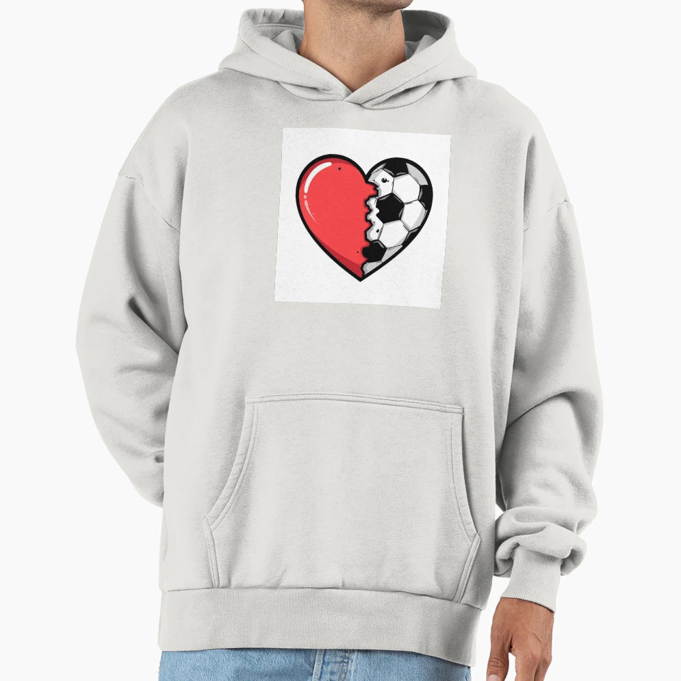 Soccer Love Hoodie - Minimalist Print Men Women - T-Shirt, Sweatshirt, Hoodie